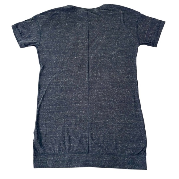 Nike Dress Women's M Short Slv T-shirt V-Neck Heather Blueish Gray Soft Stylish - Picture 2 of 5